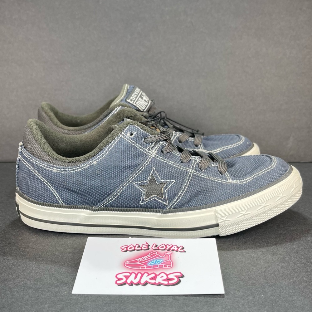 CONVERSE ONE STAR SLATE BLUE SKATE SNEAKERS, YOUTH SIZE‎ 2.5 NWOB